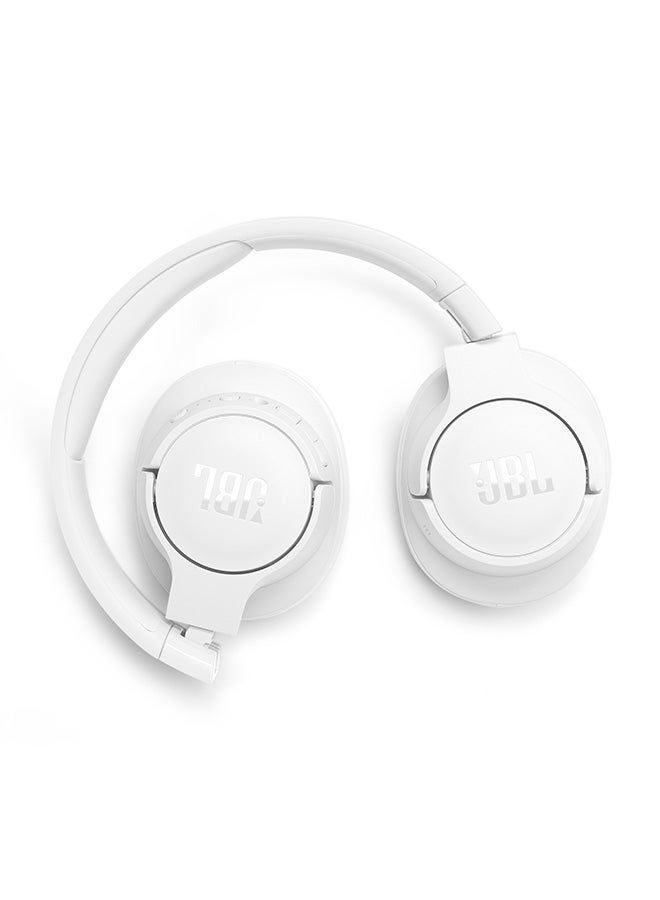 JBL Tune 770 Adaptive Noice Cancelling Wireless Over-Ear Headphones, Pure Bass Sound, 70H Battery, Adaptive Noice Cancelling with Smart Ambient, Bluetooth 5.3 with LE Audio Hands-Free Call + Voice Aware, White - Image 2