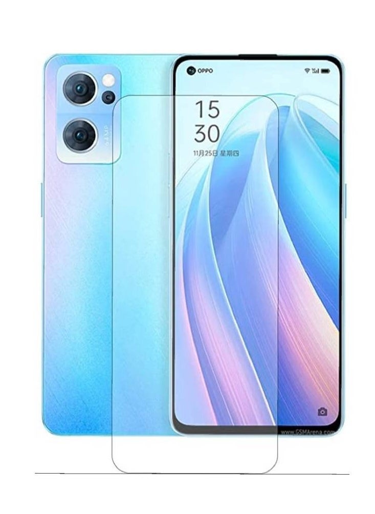 Compatible for Screen Protector Tempered Glass Designed for Oppo Reno 7 SE 5G Full Body Protective Easy Install Anti-Scratch [+cleaning wipes] - Image 1