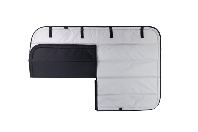 VanEssential Insulated Blackout Sliding Door Window Cover Designed for Ford Transit Van Year 2015 to Current with NO Plastic Trim - Cool Gray - Image 4