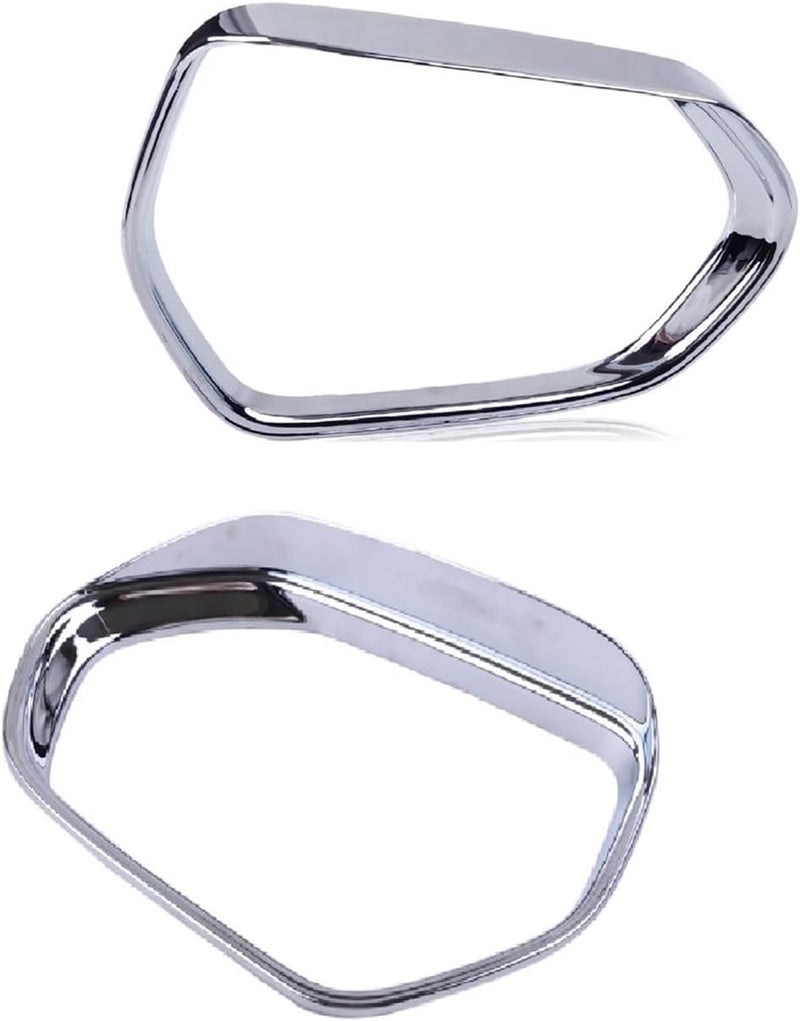 QASULER Chrome ABS Side Mirror Rain Eyebrow Cover Trim for Toyota Camry 2018-2019 - Image 1