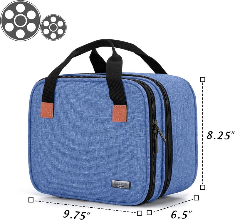 LUXJA Carrying Bag Compatible with DR.J Mini Projector, Portable Case for Mini Projector and Accessories, Blue - Image 5