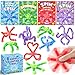 OCHIDO 24 Pack Valentines Day Cards for Kids with Pop Tubes Fidget Spinner Kids Valentines Day Gifts for School Classroom Exchange Games Prize Rewards Valentines Day Party Favors for Boys Girls - Image 2