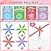 OCHIDO 24 Pack Valentines Day Cards for Kids with Pop Tubes Fidget Spinner Kids Valentines Day Gifts for School Classroom Exchange Games Prize Rewards Valentines Day Party Favors for Boys Girls - Image 4