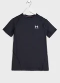 UNDER ARMOUR Boys' HeatGear Armour Fitted T-shirt