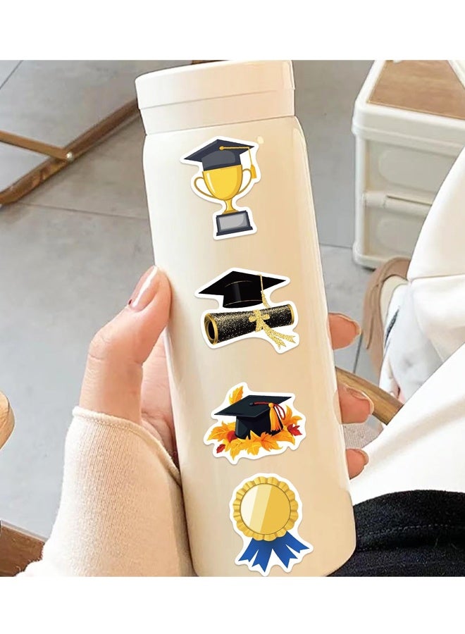 50Pcs Graduation Stickers Graduation Cap Stickers for Journaling Scrapbooking Vision Board Supplies Water Bottle Laptops Phone - Image 4