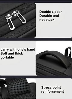 Skycare Skycare School Backpack for Men Women Water Resistant Laptop Backpack Bookbags College Daypack Black Backpack School Bag  - Image 3