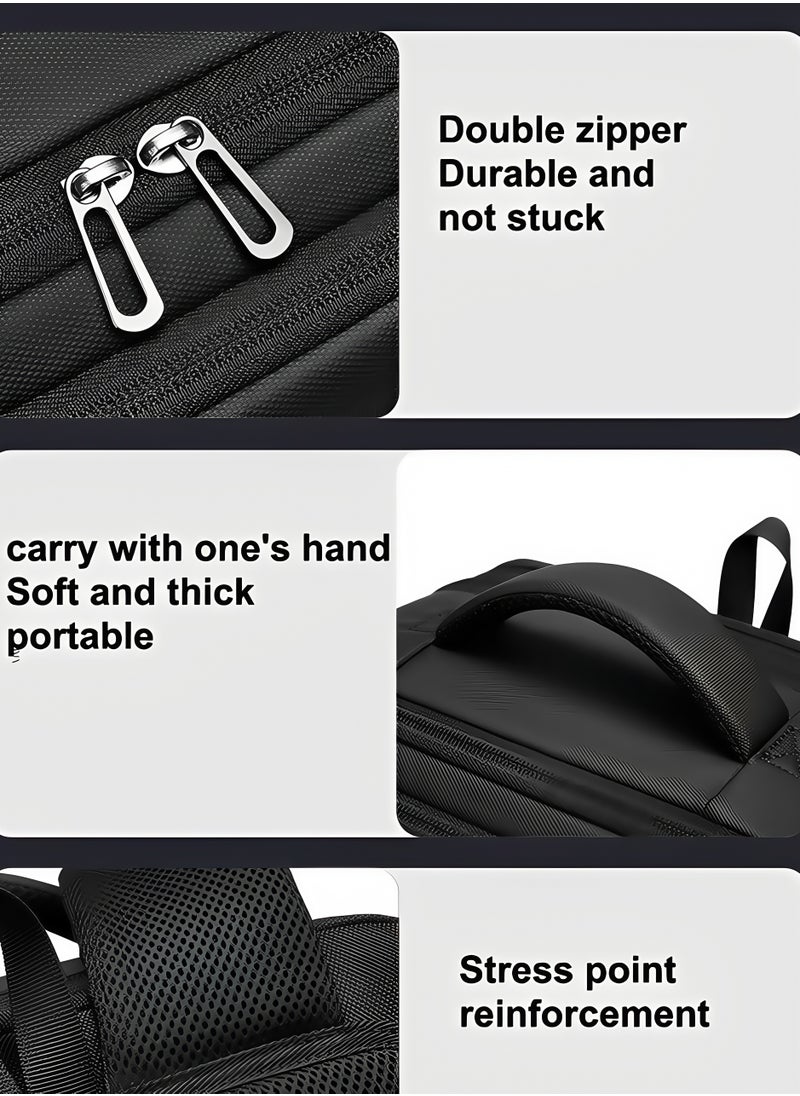Skycare Skycare School Backpack for Men Women Water Resistant Laptop Backpack Bookbags College Daypack Black Backpack School Bag  - Image 3