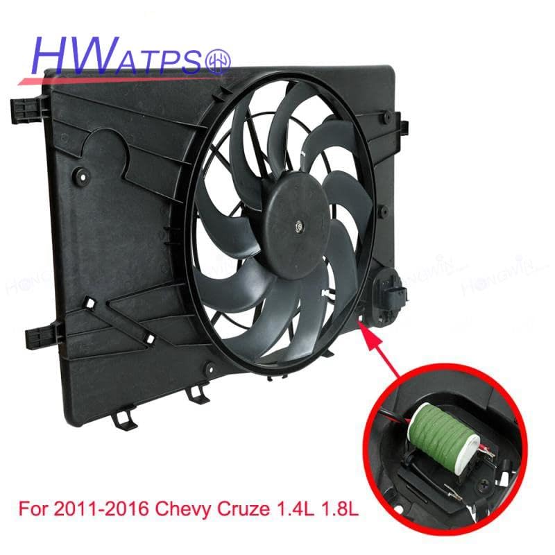 HONGWIN HWATPS 13427161 Radiator Fan Blower Motor Resistance Fits Chevy Chevrolet Cruze 1.4L 1.8L 2011-2016 Buick Verano 2.4L 13360890 620-658 - Image 3