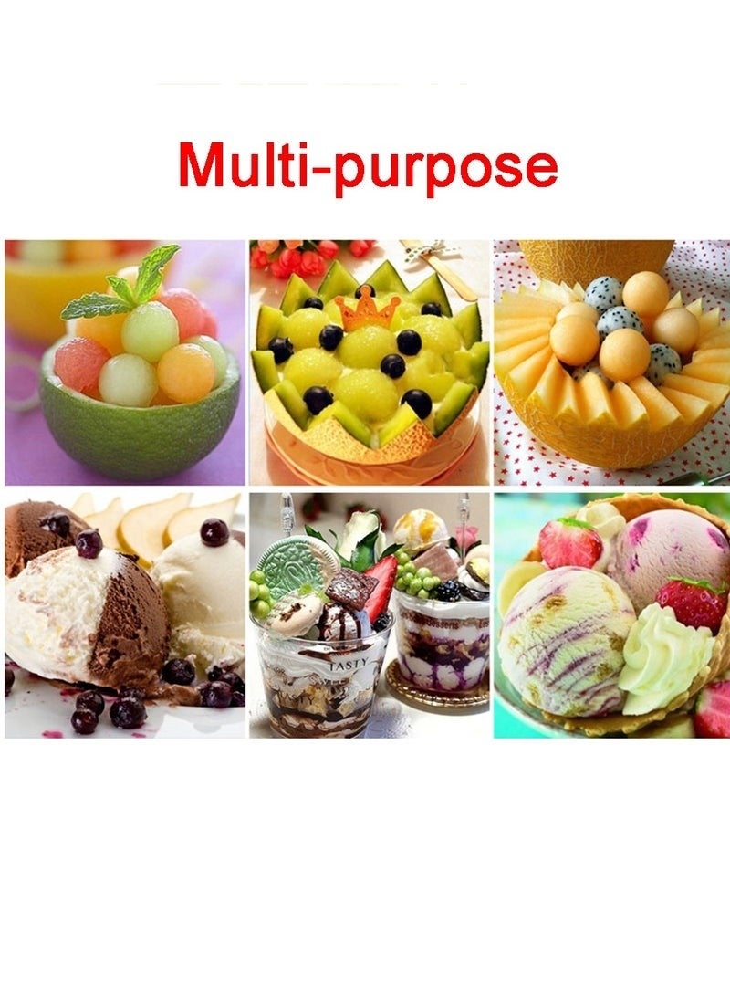 Group Tiger Stainless Steel Ice Cream Scoop Stack Spoon Watermelon Fruit Baller Making Tools  - Image 4