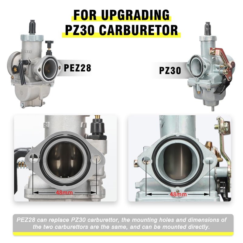 NIBBI PZ30 Carburetor PEZ28 30mm Carburetor for 200cc 250cc Hawk - Pit Dirt Bike ATV Scooter Moped Motorcycle Go-kart - Image 5