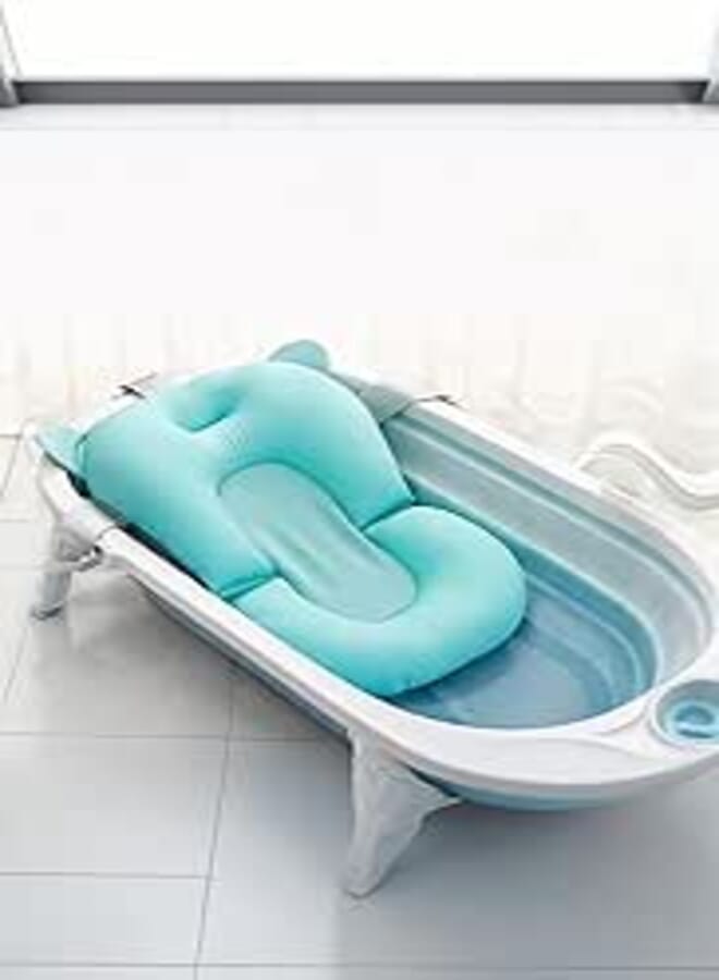 Sweet seven Baby Bath Pillow - Foldable Infant Support Cushion for Bathtub - Newborn Bath Tub Pad Chair Shelf - Comfortable Baby Bath Mat assorted models