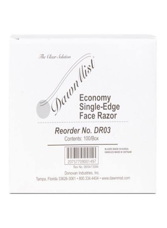 Dukal DUK DR03 Dawnmist Razor, Single Edge, Orange Handle, Clear Plastic Guard (Pack of 100 - Image 4