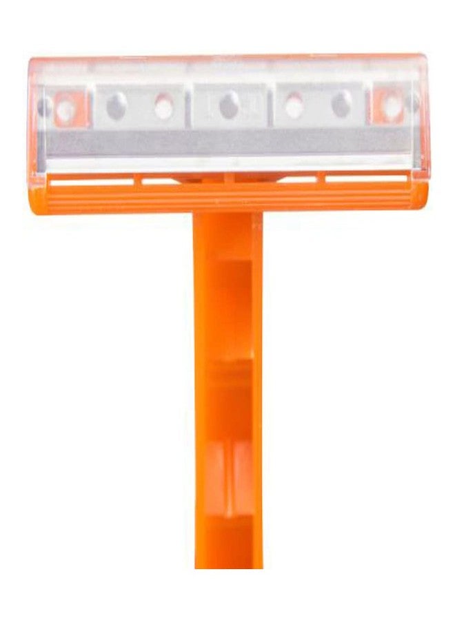 Dukal DUK DR03 Dawnmist Razor, Single Edge, Orange Handle, Clear Plastic Guard (Pack of 100 - Image 3