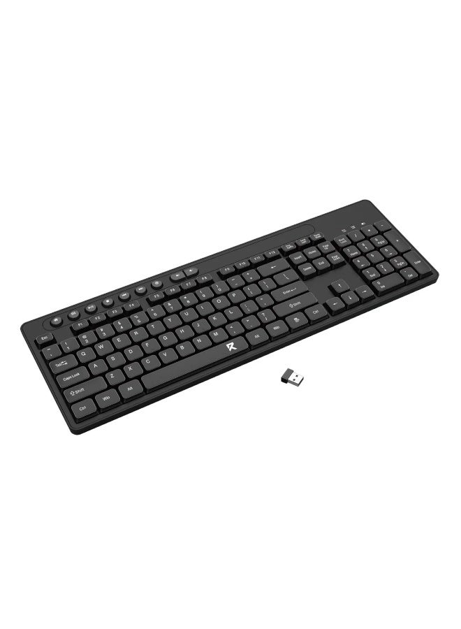 ريدراجون لوحة مفاتيح مكتبية لاسلكية كاملة الحجم Redragon BK-7094 | مفاتيح صامتة منخفضة الارتفاع | تصميم مريح - أسود - Image 2