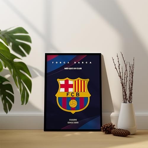 SINCE 7 STORE Barcelona Football Club Framed Poster (8 x 12 Inches) For Room Decor/Gifting/For Football Fans/For Barca Fans - Image 3