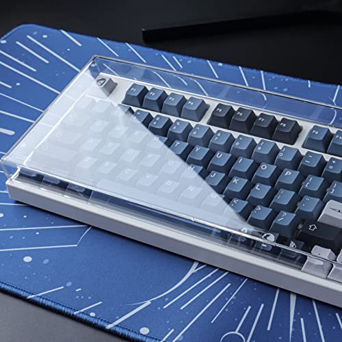 Hyekit Premium Acrylic Keyboard Cover - Clear Protector for Mechanical Keyboards - Dust Cover - Compatible with Nj80/GMMK Pro/Keychron Q1/MOD007 (12.598'' x 5.31'' x 0.90'') - Image 3