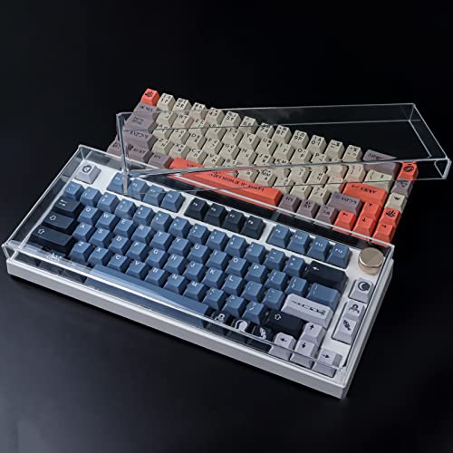 Hyekit Premium Acrylic Keyboard Cover - Clear Protector for Mechanical Keyboards - Dust Cover - Compatible with Nj80/GMMK Pro/Keychron Q1/MOD007 (12.598'' x 5.31'' x 0.90'') - Image 5