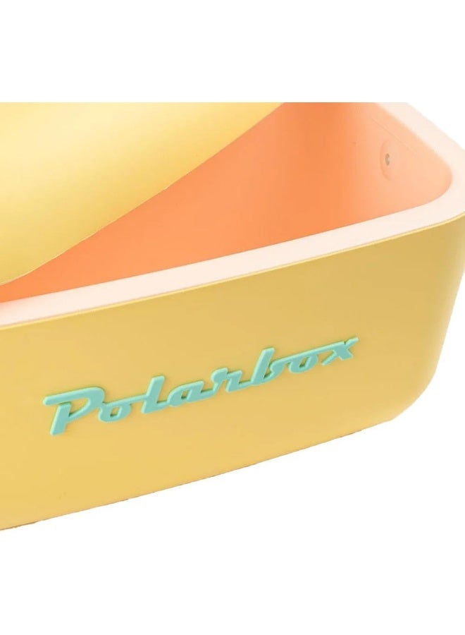 Polarbox ثلاجة بولار بوكس المحمولة - ثلاجة صغيرة سعة 20 لتر مع مقبض قابل للتعديل، تصميم عتيق، مادة الفلين - للشاطئ، النزهات، التخييم - Image 4