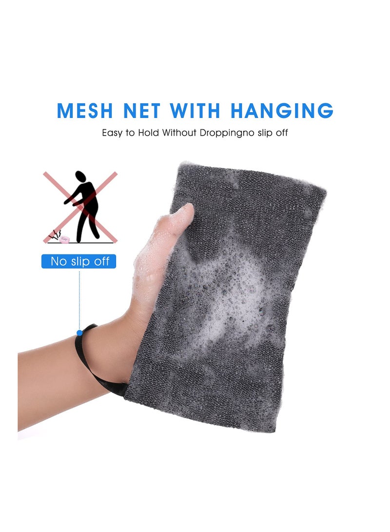 SYOSI 6PCS Sisal Soap Saver Bag for Exfoliation, Natural Cotton-Linen Soap Pouch Exfoliating Soap Bag Plastic-Free Soap Saver Bag Plastic-Free Sisal Soap Saver Shower Soap Bag for Women Men Bathroom Shower - Image 4