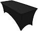 Utopia Kitchen Stretchable 6 Feet Black Tablecloth - Image 2