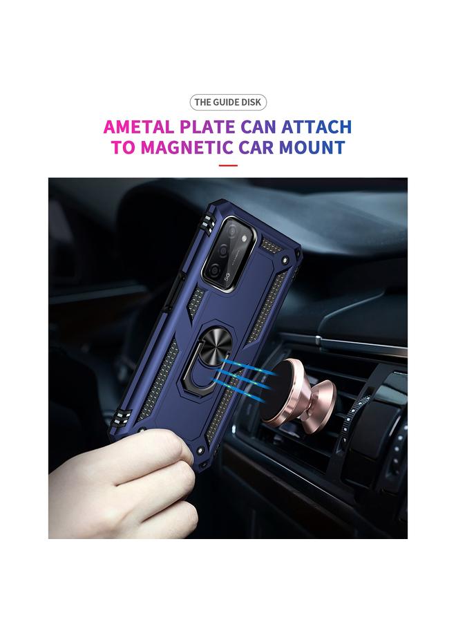 S-TOP Case For OPPO A55 5G Shockproof TPU + PC Protective Case with 360 Degree Rotating Holder - Image 5