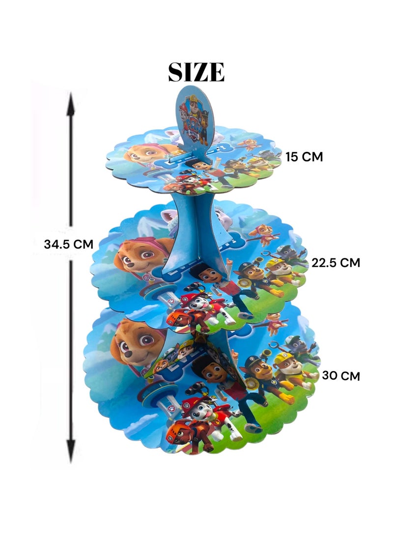 هايلاند 3 حامل كب كيك باو باترول لتزيين أعياد الميلاد - Image 2