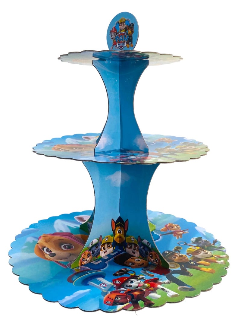 هايلاند 3 حامل كب كيك باو باترول لتزيين أعياد الميلاد - Image 3