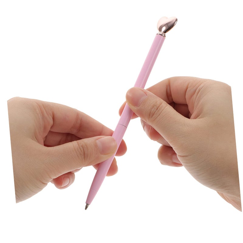 Heart Shaped Ballpoint Pens 12 Pack Smooth Writing Ergonomic Design For Students Office Decor - Image 4