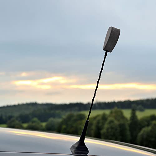 YGMONER Heart-Shape Star Car Antenna Topper - Easy to Find Car in The Parking Lot - Antenna Ball (Black Heart) - Image 4