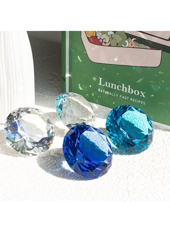 LONGWIN LONGWIN 50mm (2") Crystal Faceted Diamond Paperweight Wedding Favor Home Decor - Image 2