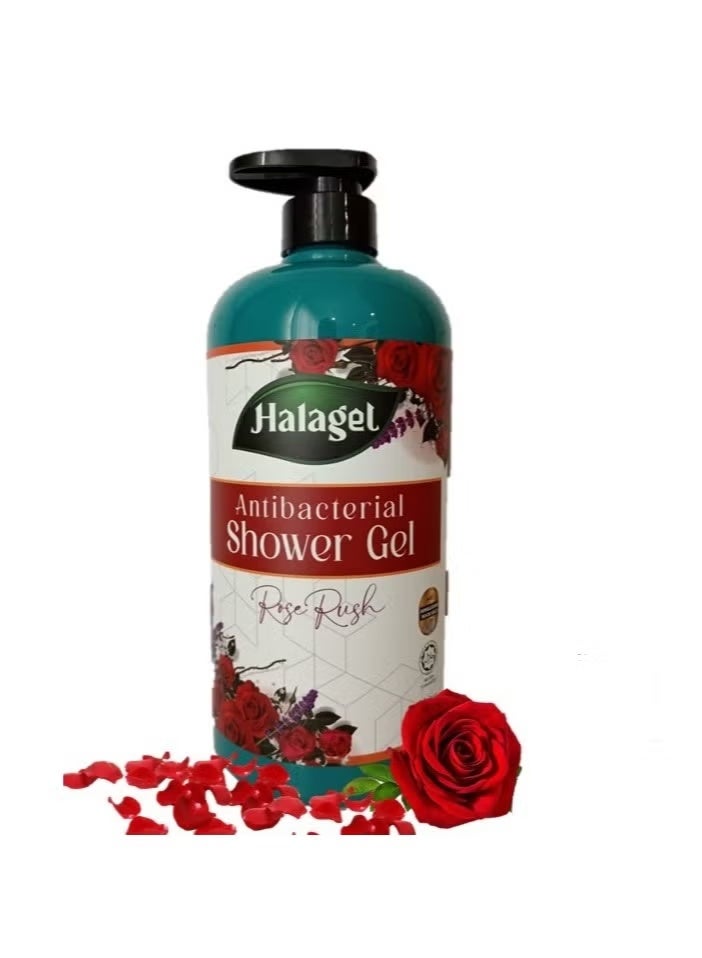 Halagel Antibacterial Shower Gel (Rose Rush)