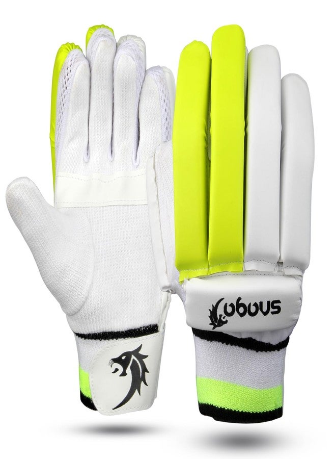 Snaga School Cricket Batting Gloves (Green, Men) - Image 1
