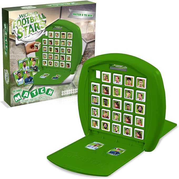 Top Trumps Match Soccer Game World Football Stars - Family Board Games for Kids and Adults - Matching Game and Memory Game - Fun Two Player Kids Games - Memories and Learning, for Kids 4 and up - Image 1