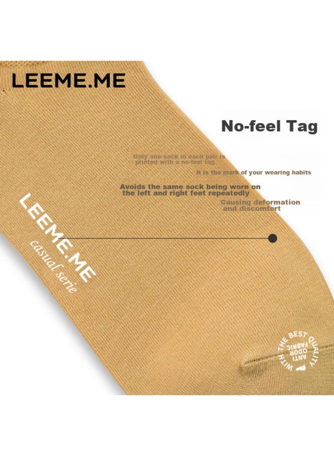 Leeme.me Li Mi Women's Socks, Spring And Summer Breathable Cotton Socks, Shallow-mouth Boat Socks, Women's Flat Short Socks, 5 White - Image 3