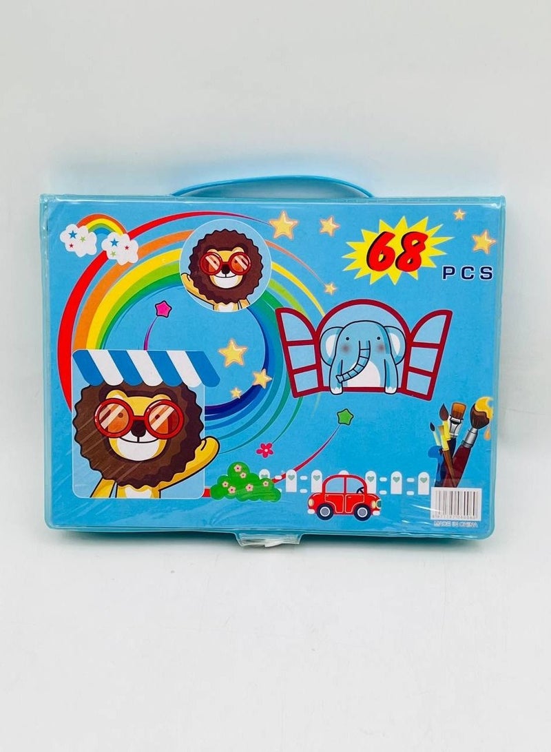 مجموعة الرسم للأطفال مكونة من 68 قطعة متنوعة من ادوات الرسم والتلوين - Image 2