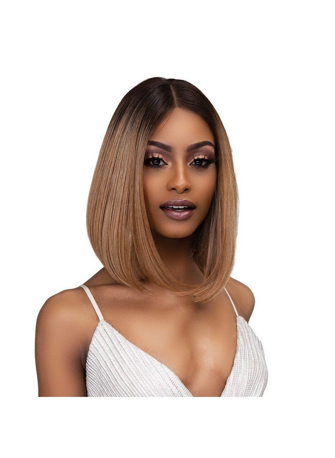Janet Collection Melt 13X6 Frontal Part Asia Lace Wig (1B) - Image 1