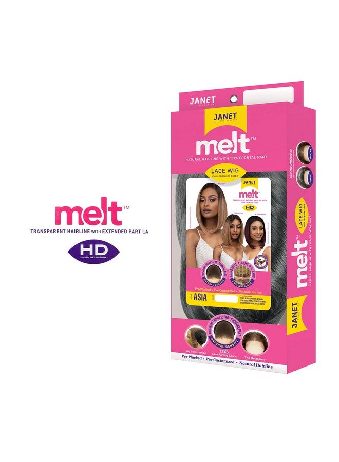 Janet Collection Melt 13X6 Frontal Part Asia Lace Wig (1B) - Image 5