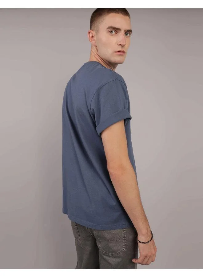 امريكان ايجل Embroidered Crew Neck Graphic T-Shirt