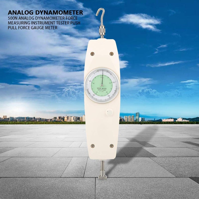 500N Analog Dynamometer Push Pull Force Meter Handheld Dial High Precision Industrial Lab Use - Image 4