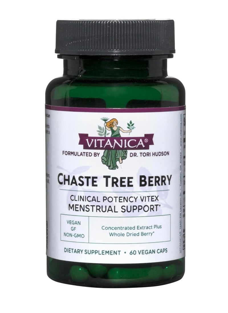 Vitanica Chaste Tree Berry Extract 60 Capsules  - Image 1