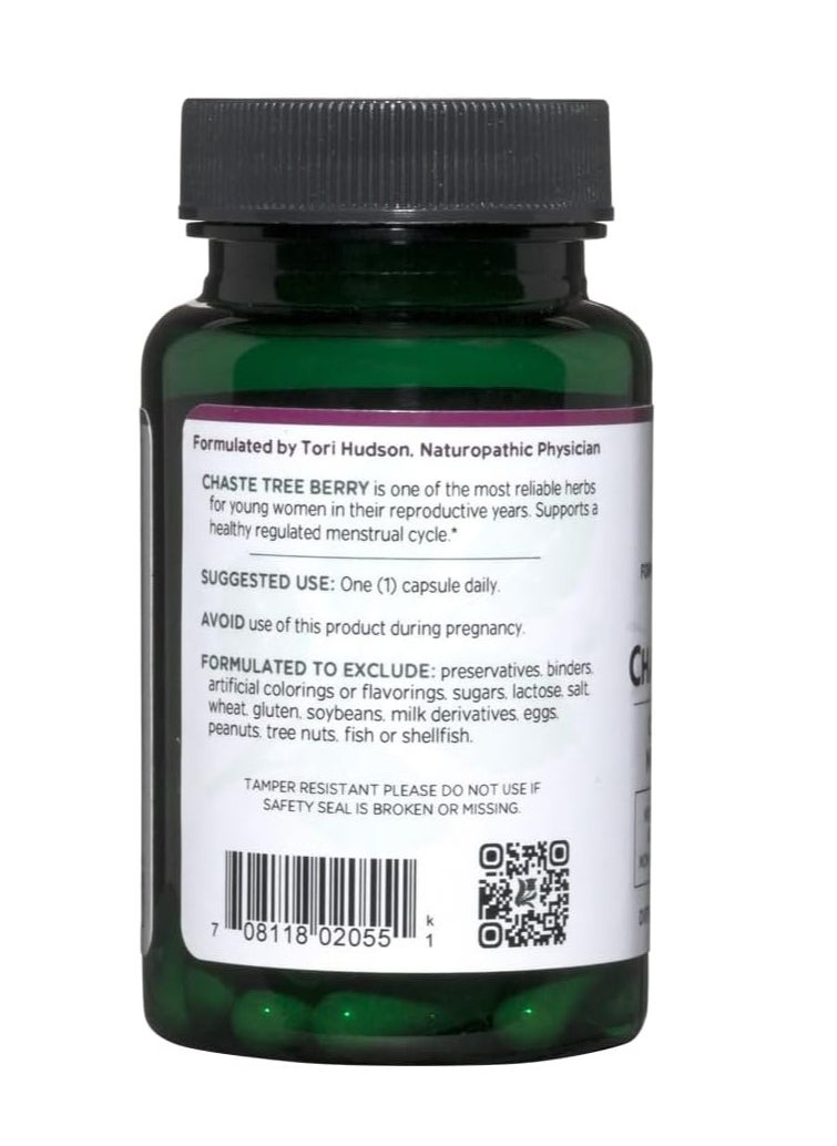 Vitanica Chaste Tree Berry Extract 60 Capsules  - Image 2