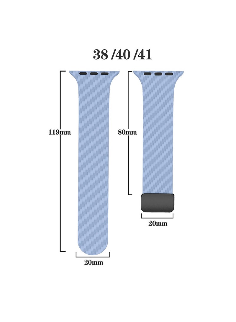 X-level Bands Compatible with Apple Watch 38mm 40mm 41mm Series 9/8/7/SE/6/5/4/3/2/1 IWatch Ultra/Ultra 2/ Silicone Strap With Magnetic folding Buckle, Quick Release Silicone Straps for Women Men - Image 2