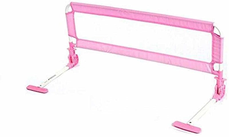 GTC® Bed Rail, Bed Guard Toddler, guardrail Fold able Safety Guard to Protect Baby - 152 X 44 cm (IT N - 8049-1) (Pink) - Image 1