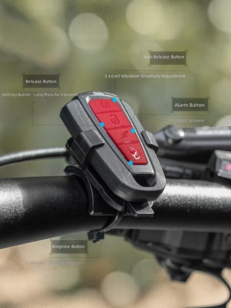 ANTUSI A1 MAX Wireless Bell Bicycle Anti-Theft Alarm with Remote Find & Electric Horn for Mountain Bikes - Image 4
