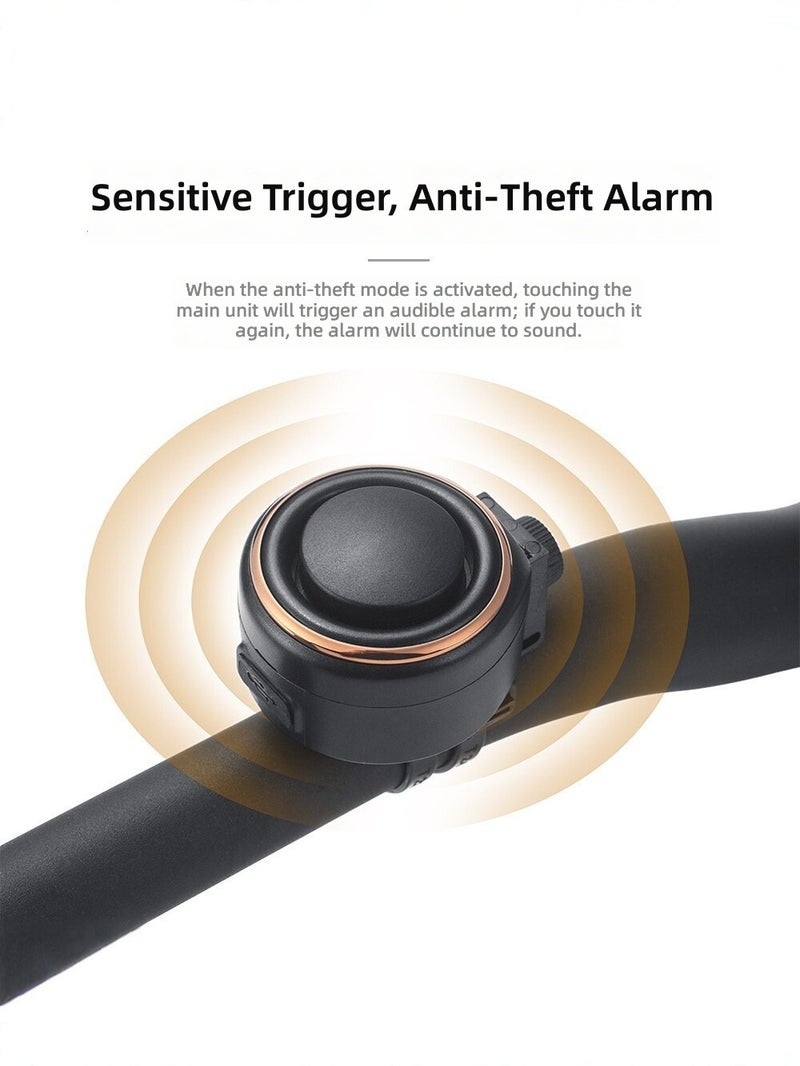 ANTUSI A1 MAX Wireless Bell Bicycle Anti-Theft Alarm with Remote Find & Electric Horn for Mountain Bikes - Image 2