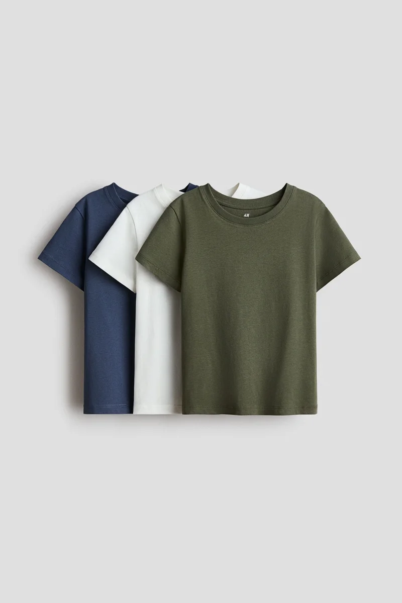 H&M 3-pack cotton T-shirts