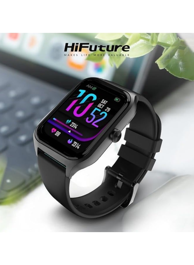 HiFuture FutureFit Ultra2 Pro 1.78" AMOLED Display, Bluetooth Calling, Sleep & Health Fitness Tracking, IP68 Waterproof, Long Battery Life - Black - Image 3