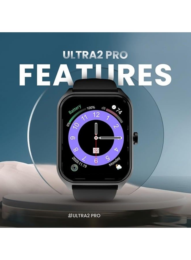 HiFuture FutureFit Ultra2 Pro 1.78" AMOLED Display, Bluetooth Calling, Sleep & Health Fitness Tracking, IP68 Waterproof, Long Battery Life - Black - Image 4