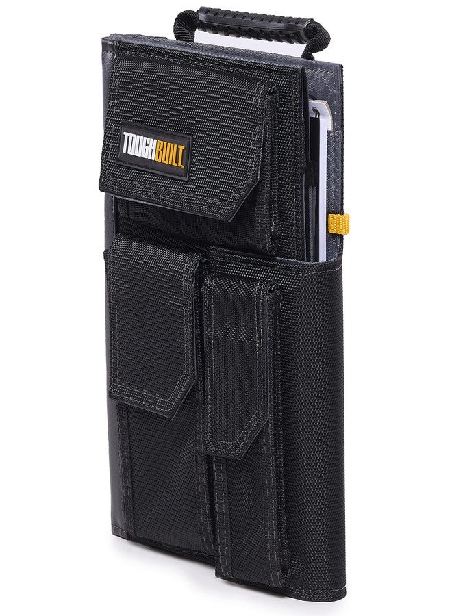 ToughBuilt - iPad Organizer + Grid Notebook, Heavy-Duty Jobsite Tablet Case with Grid Notebook, Protective 1680D Cover, Elastic Tool Loops & Document Storage - Image 1