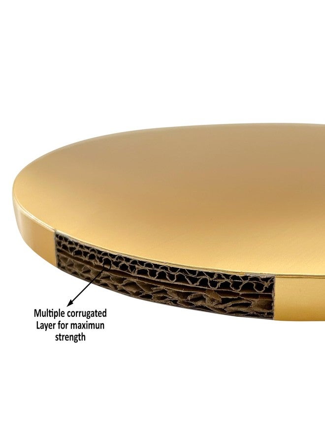 Maritide 12 Inch Cake Board Drums Round, 6-Pack, Gold, Sturdy 1/2” Thick for Heavy Or Multi-Tiered Cakes - Image 5